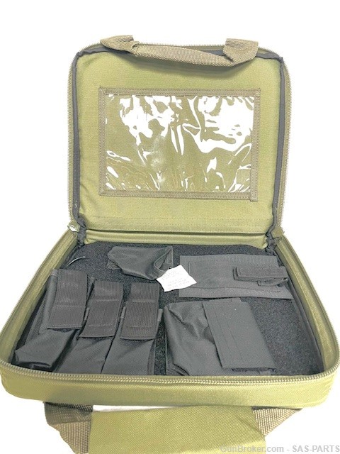 NEW HK Marked Tactical Pistol Case w/Pouches, MK23, USP,VP9 - Olive Drab-img-1
