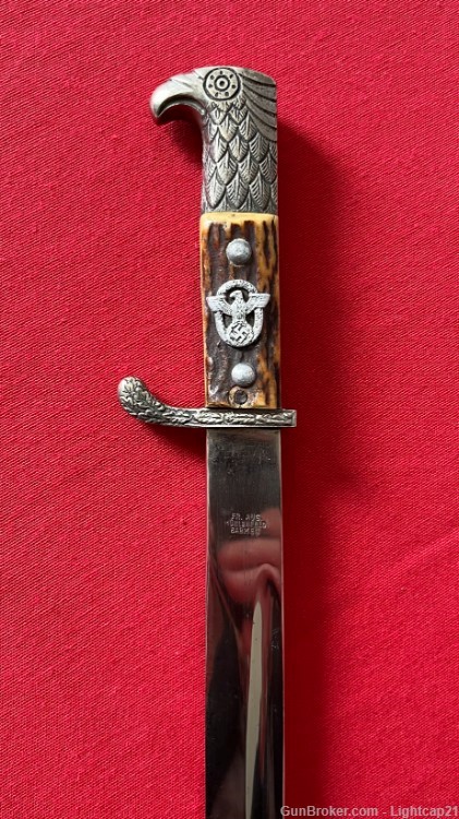 Authentic WW2 German Police Dagger by Fr. Aug. Muhlenfeld Barmen-img-3