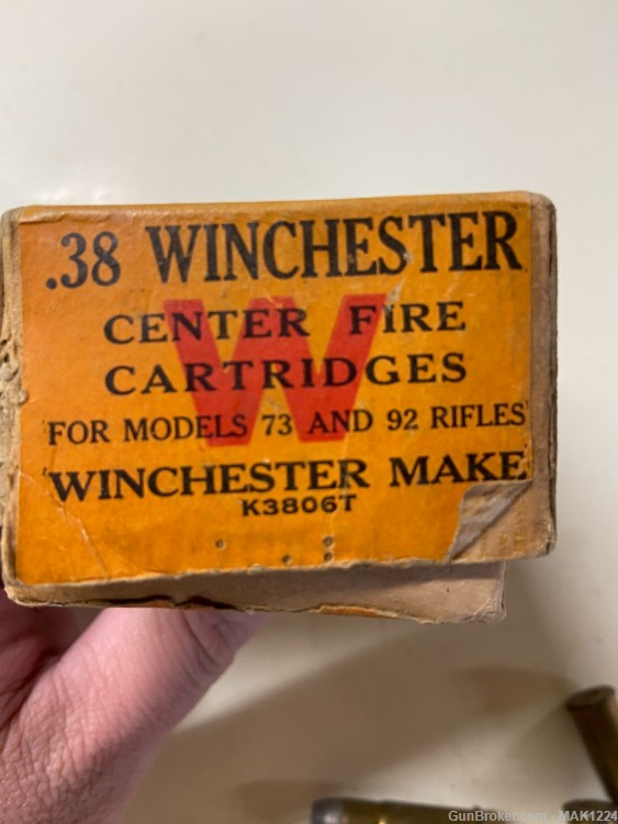 38-40 Winchester .38 Winchester (Model 73 and 92 Rifles)38rds original box -img-4