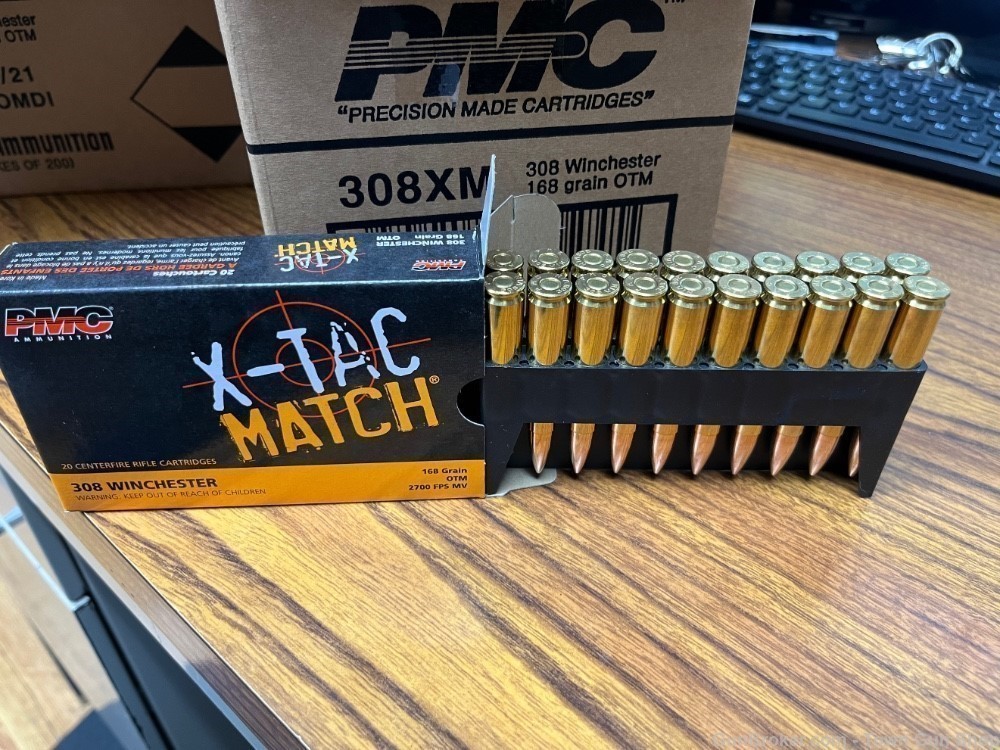 PMC 308 Win Match 168 Grain OTM W/Sierra Bullet 200 Rounds! #308XM-img-2