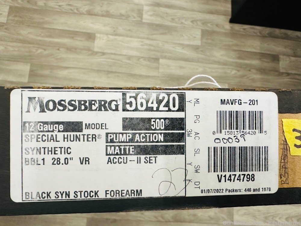 Mossberg 500 Special Hunter 12ga 28" VR Barrel Synthetic 56420 BRAND NEW   -img-2