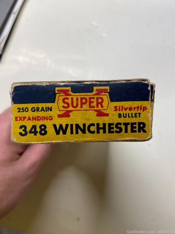 .348 Winchester Super-X Silvertip 250 grain 17 rounds 3 fired brass-img-1