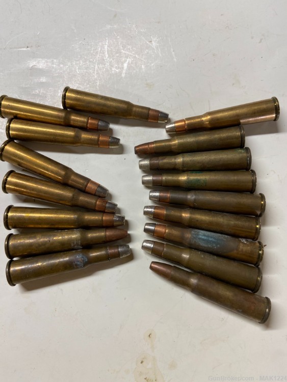.348 Winchester Super-X Silvertip 250 grain 17 rounds 3 fired brass-img-3