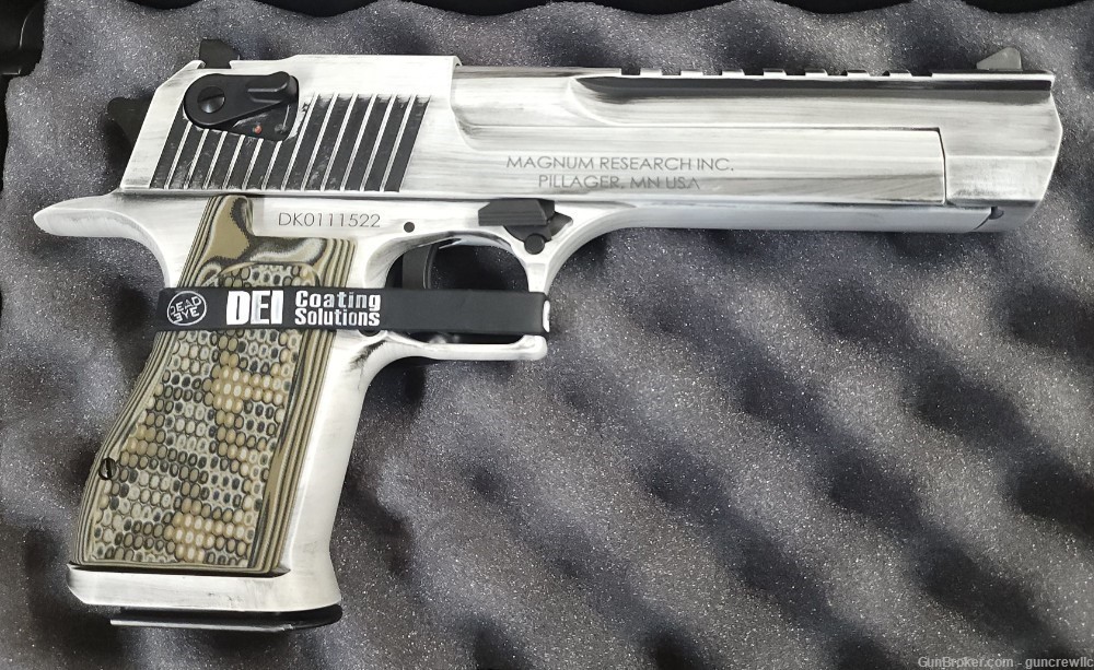 Magnum Research Desert Eagle MKXIX White DE-50 AE WMD 50AE DE50WMD Layaway-img-3