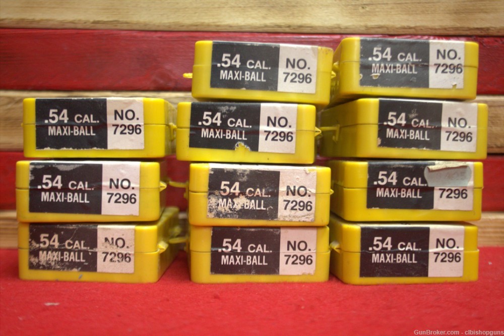 Cast Bullets .57 Caliber Maxi ball 430 Grain 220 Bullets -img-0
