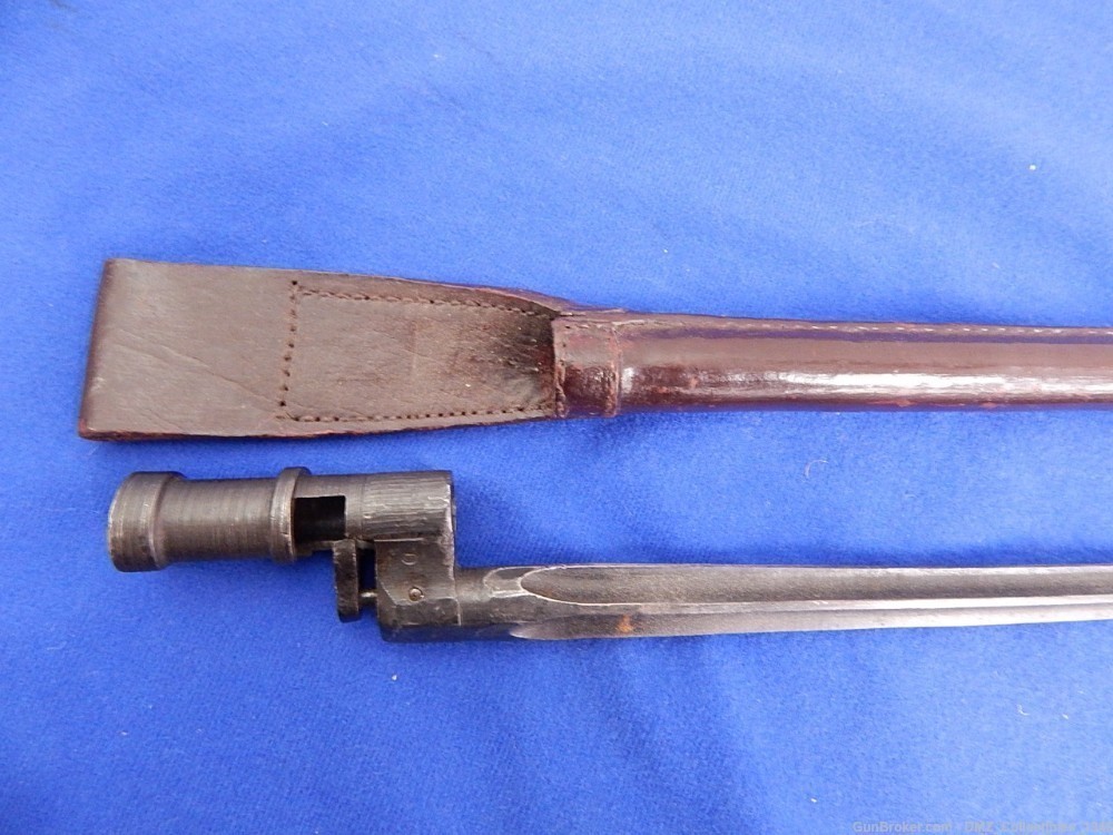 WWII WW2 era Soviet Russian Nagant Socket Bayonet with Sheath-img-1