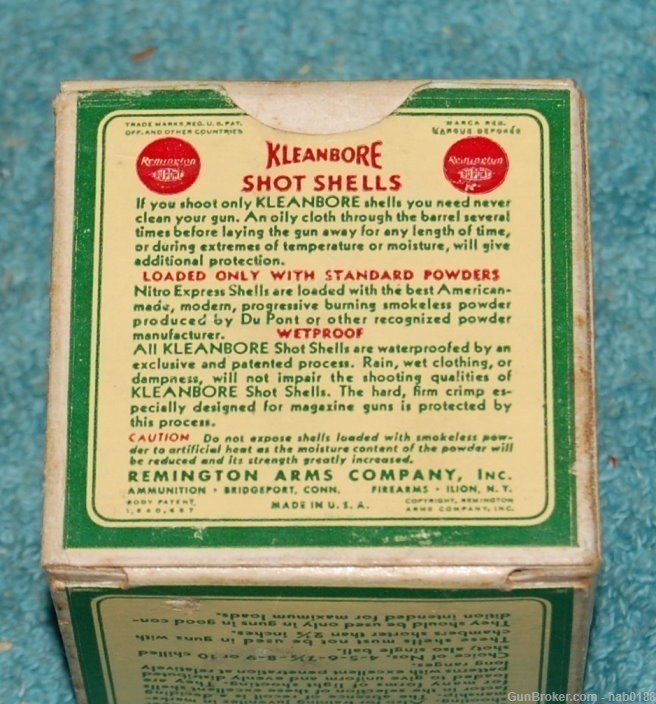 Vintage Full Box Remington Kleanbore Nitro Express 410 Shotgun Shells 2 1/2-img-3
