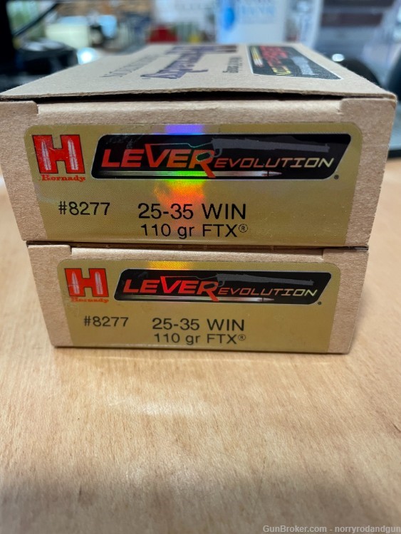 HORNADY 25-35WIN LEVEREVOLUTION 25-35 40RNDS/2 BOXES 110GR FTX-img-0