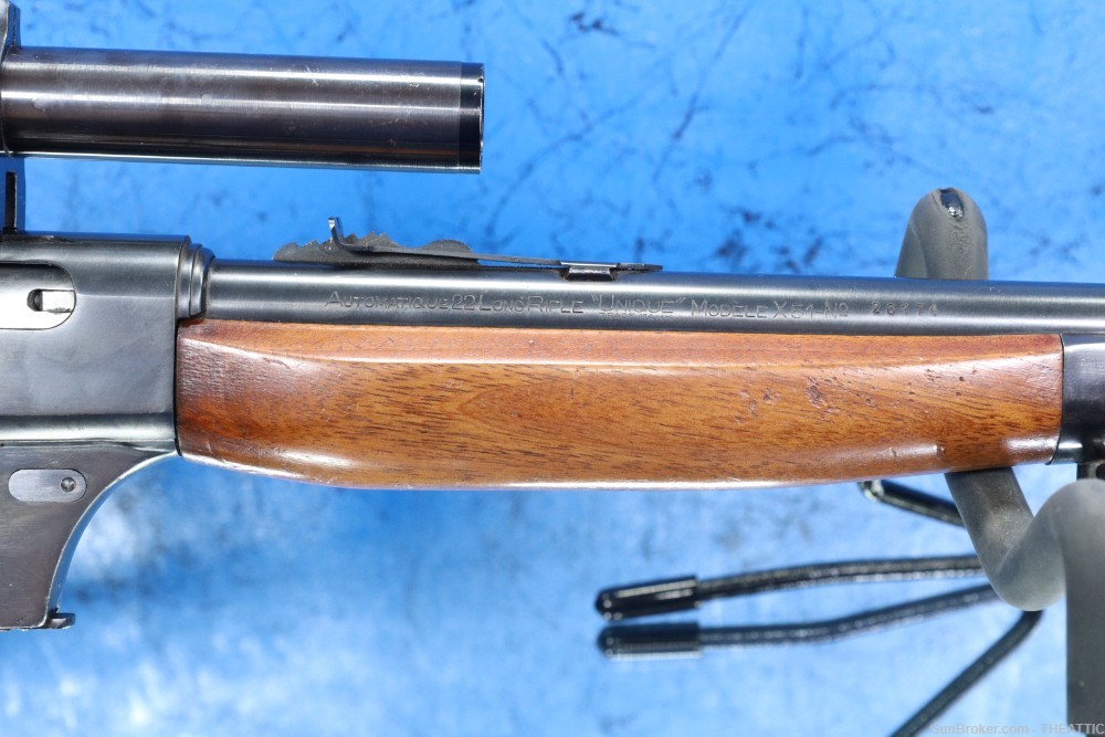 UNIQUE X-51 SEMI AUTO 22LR MADE IN FRANCE WITH SCOPE-img-44