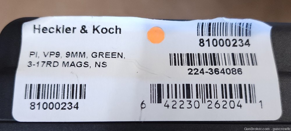 Heckler & Koch VP9 OD Green VP-9 9mm 81000234 NS TT 3 Mags Layaway-img-7