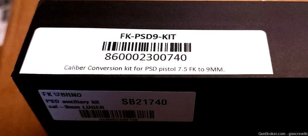 NEW FK BRNO PSD 9mm Conversion Kit 5.3" Barrel two magazines READY TO SHIP-img-5