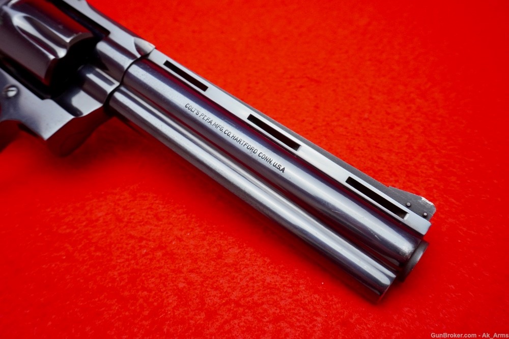 RARE 1971 Colt Python 6" Factory Royal Blue .357 Magnum Collector!-img-5