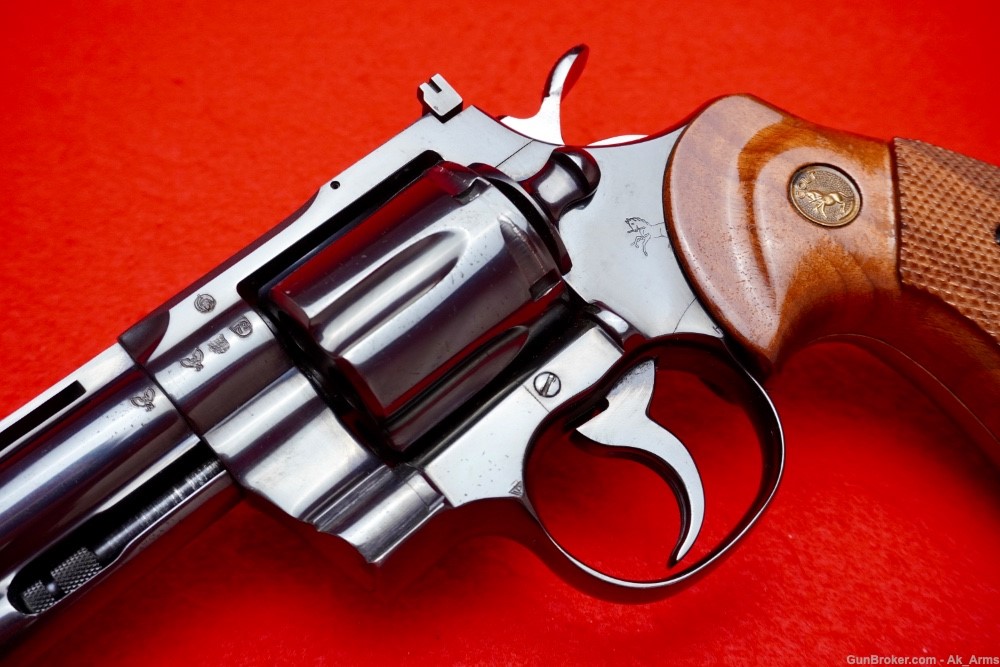 RARE 1971 Colt Python 6" Factory Royal Blue .357 Magnum Collector!-img-2