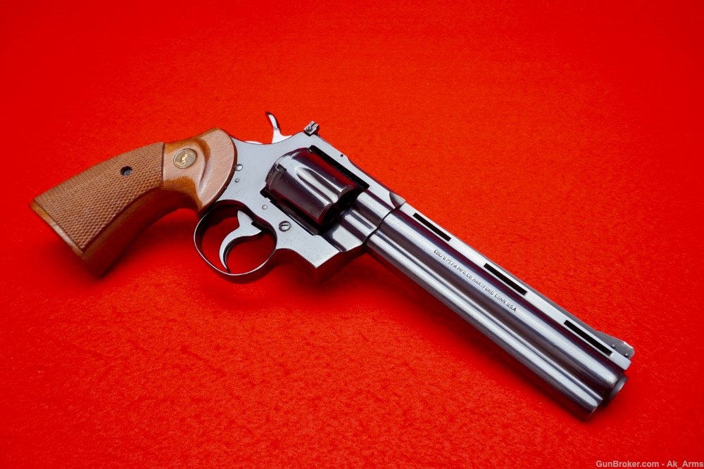 RARE 1971 Colt Python 6" Factory Royal Blue .357 Magnum Collector!-img-4