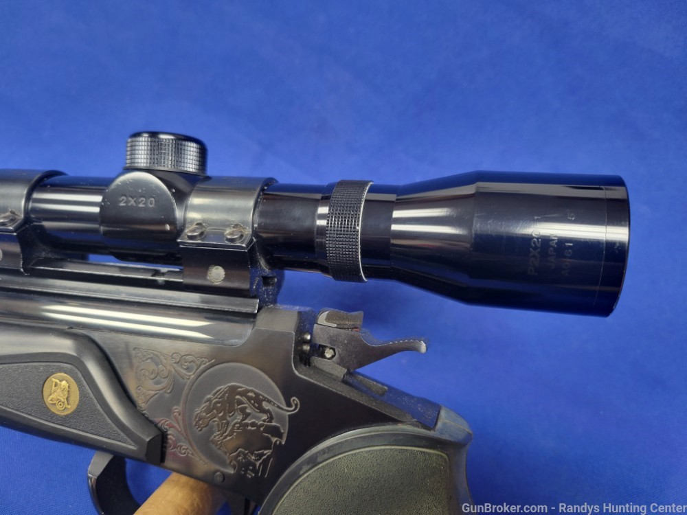 Thompson Center Contender Single Shot Pistol .22 LR w/ 2x Handgun Scope T/C-img-16