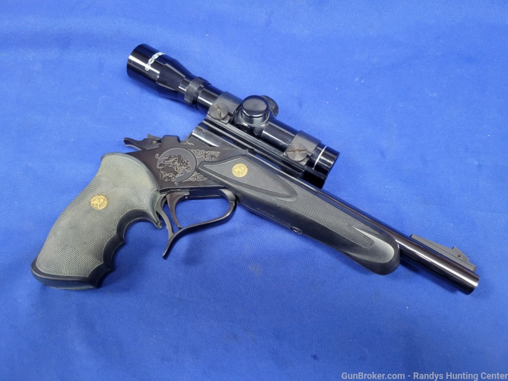 Thompson Center Contender Single Shot Pistol .22 LR w/ 2x Handgun Scope T/C-img-2