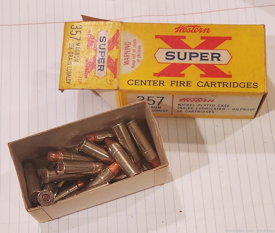 ((Partial Box)) -18- Bullets Western Super X 357 Magnum -18- Rounds -img-8