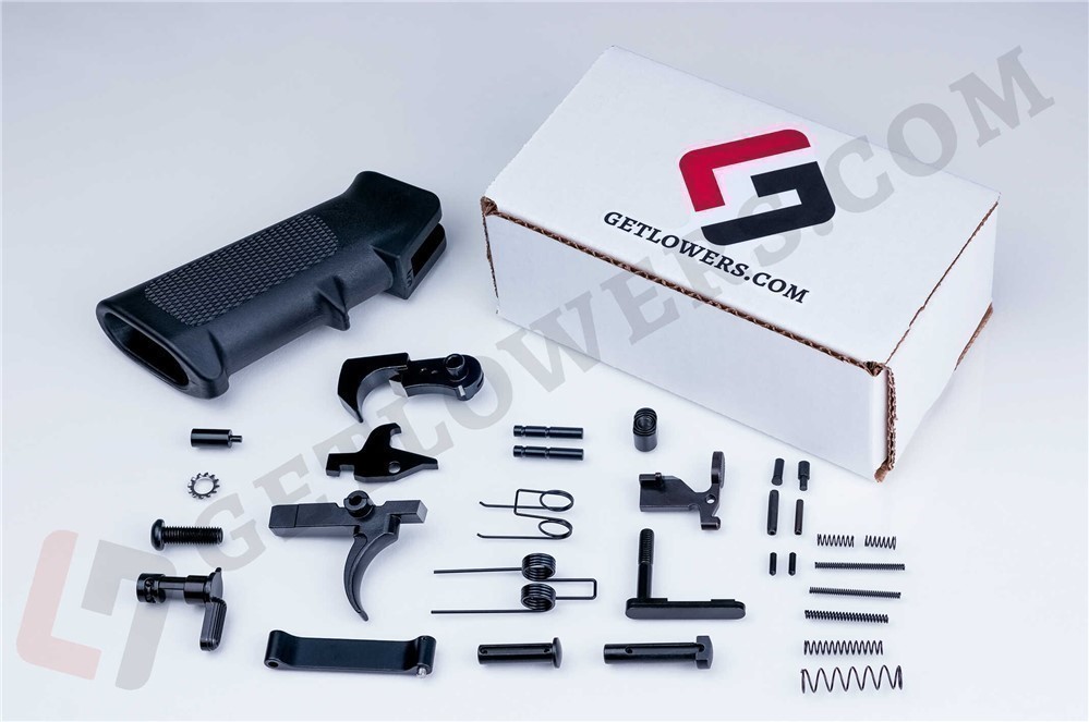 AR15 Standard Mil-Spec 31-Piece Lower Parts Kit c/w A2 Grip & Trigger Group-img-0