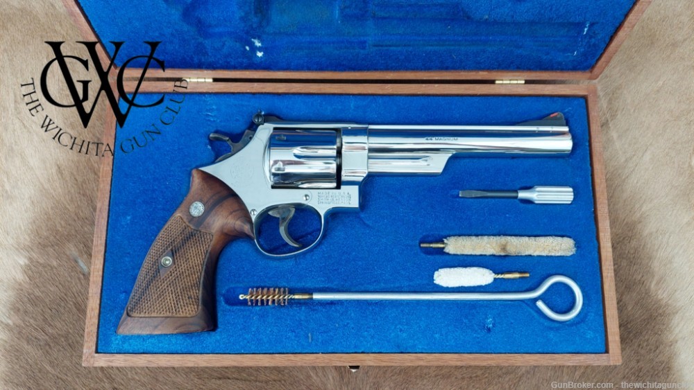 COLLECTOR'S GRADE Smith & Wesson Model 29 No Dash 6.5" Nickel w Papers-img-0