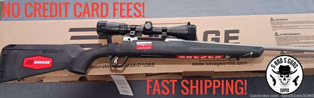 SAVAGE AXIS II XP 30-06 SPR 22" BUSHNELL 3-9x40 BOLT ACTION RIFLE NEW-img-0
