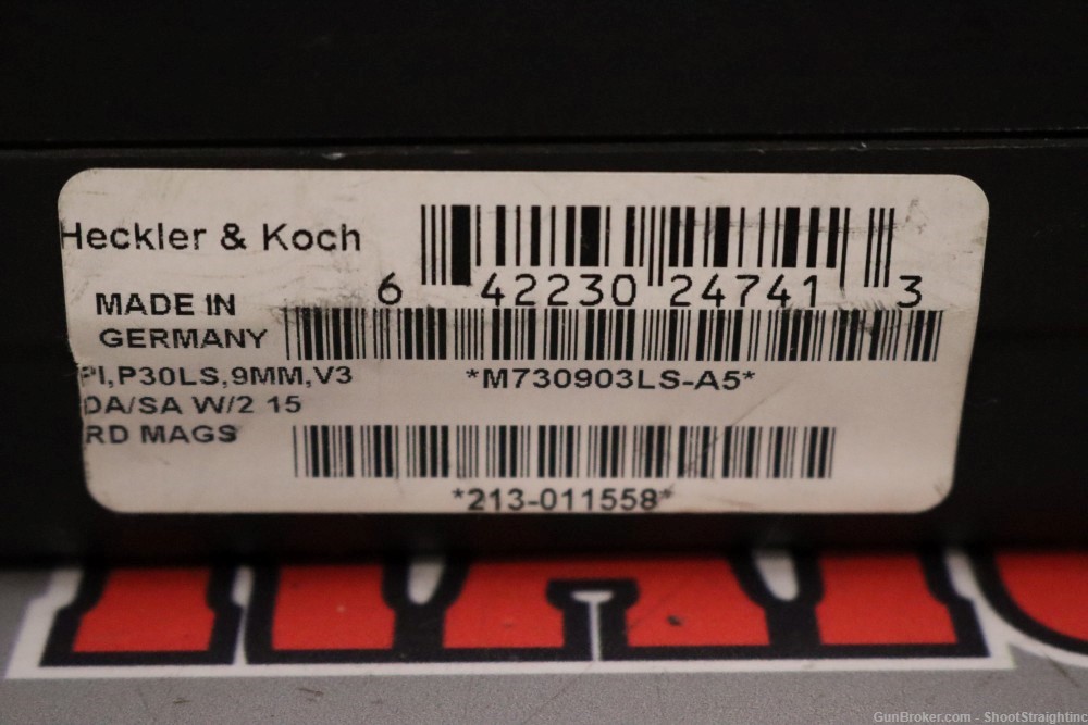 Heckler & Koch P30L V3 9mm 4.45" w/ Box -img-10