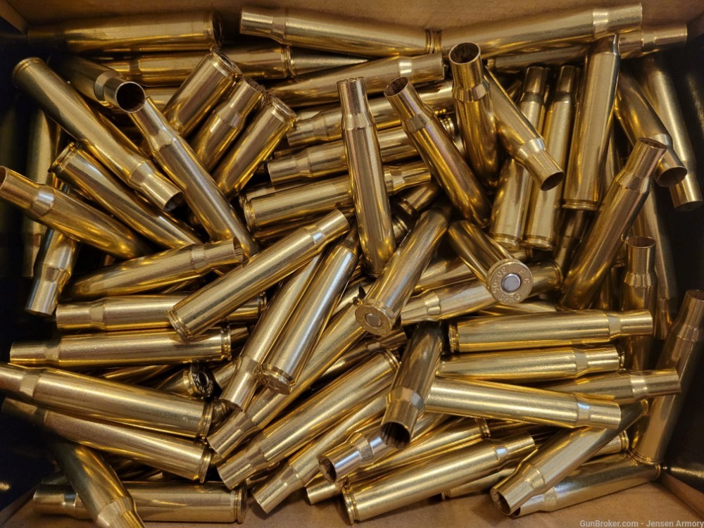X100 Primed Federal Springfield 30-06 Brass Cartridge Cases No Reserve -img-0