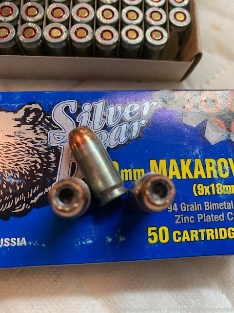 9mm 9x18 Makarov Hollow Points 100 Rounds, Russian-img-2
