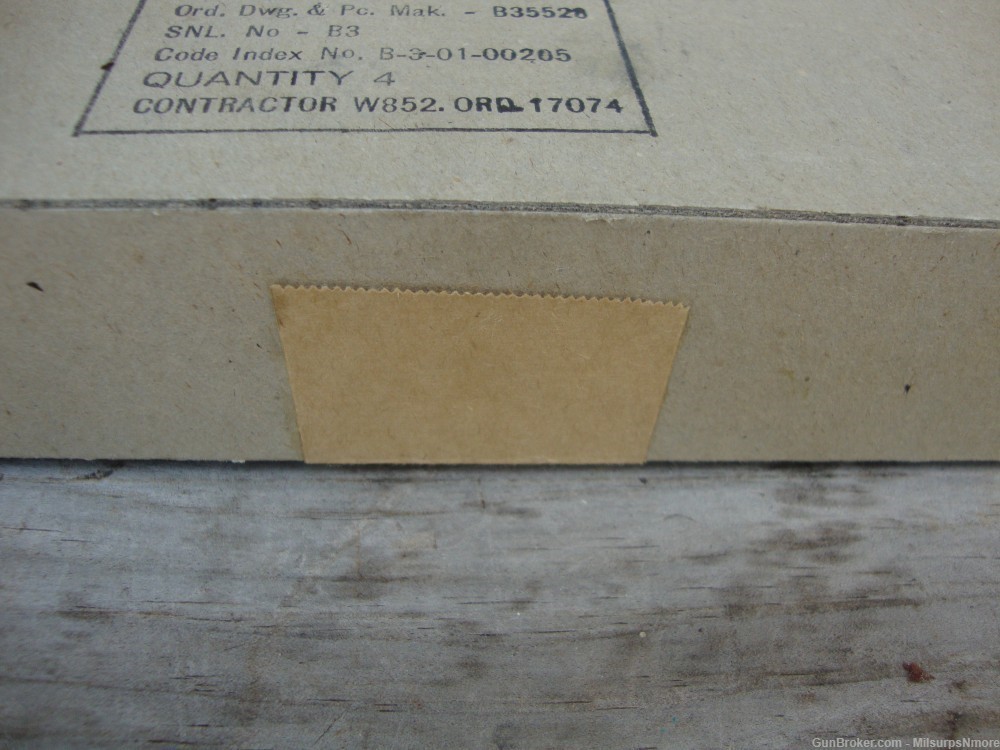 Original Sealed Box Of Four 1903A3 Springfield USGI Handguards NOS-img-2
