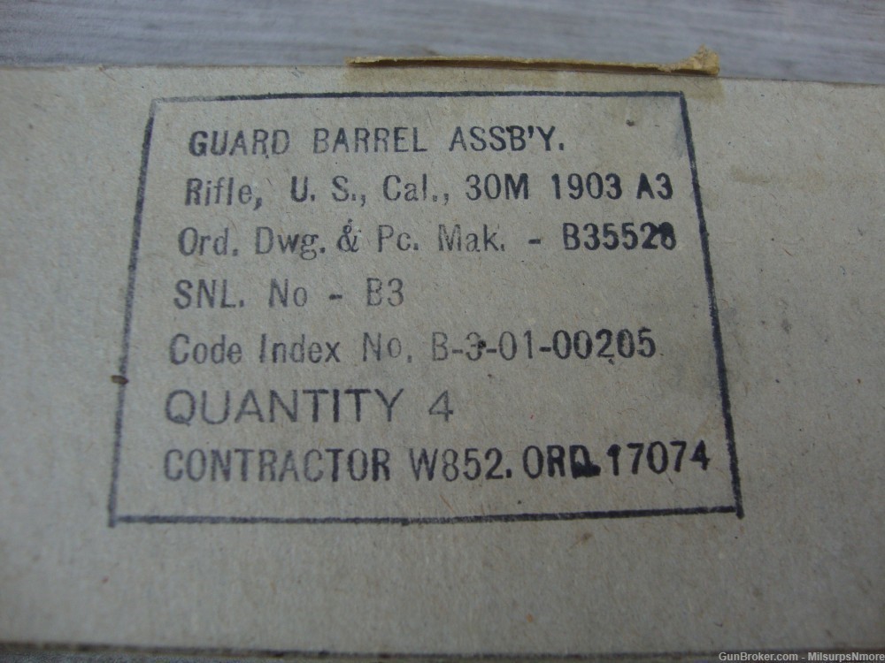 Original Sealed Box Of Four 1903A3 Springfield USGI Handguards NOS-img-7
