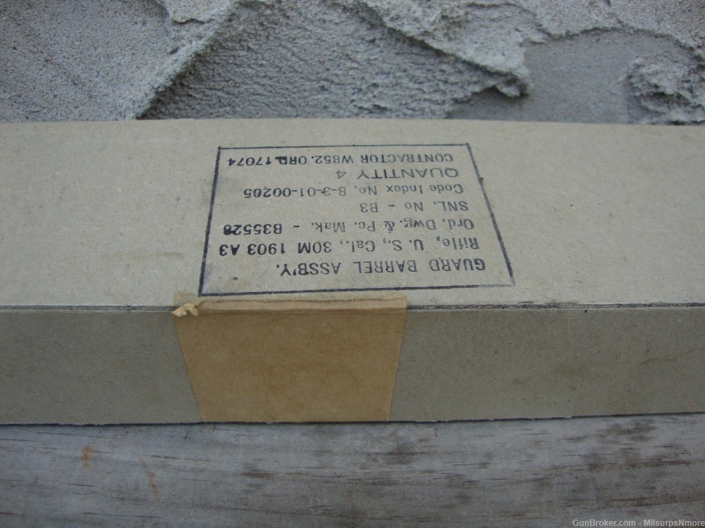 Original Sealed Box Of Four 1903A3 Springfield USGI Handguards NOS-img-3