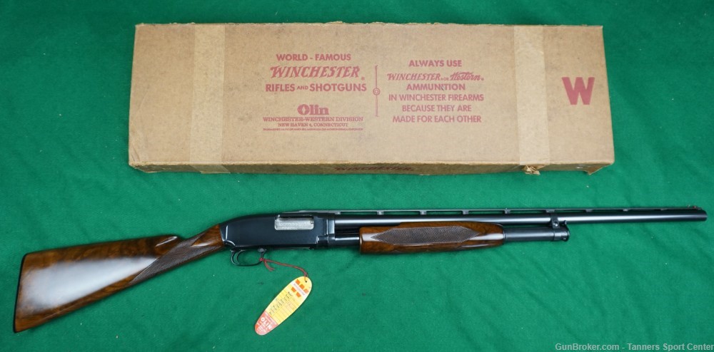 Like-New Unfired 1957 Winchester 12 Pigeon Grade 12ga 26" Skeet w/Box-img-0
