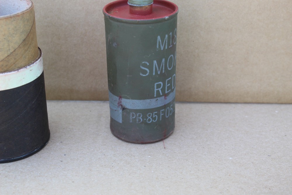 M18 Red Smoke Grenade Demilled Inert #1-img-6