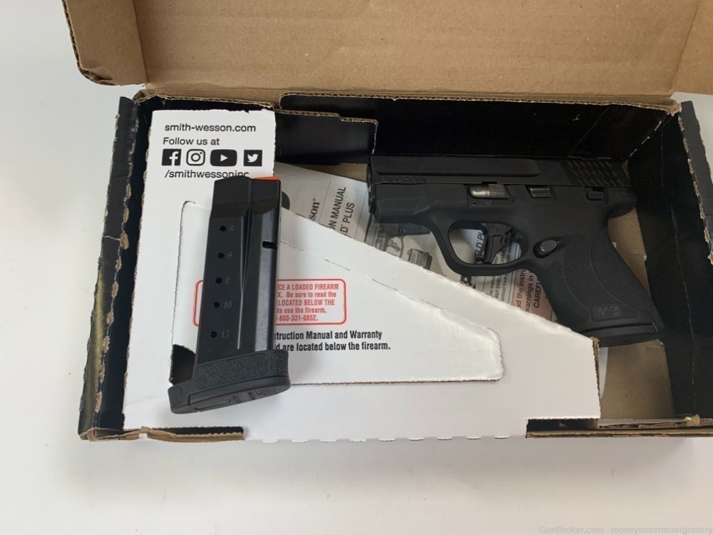 Smith & Wesson M&P9 Shield Plus TS 9MM Pistol W/box and 2 Mags-img-7