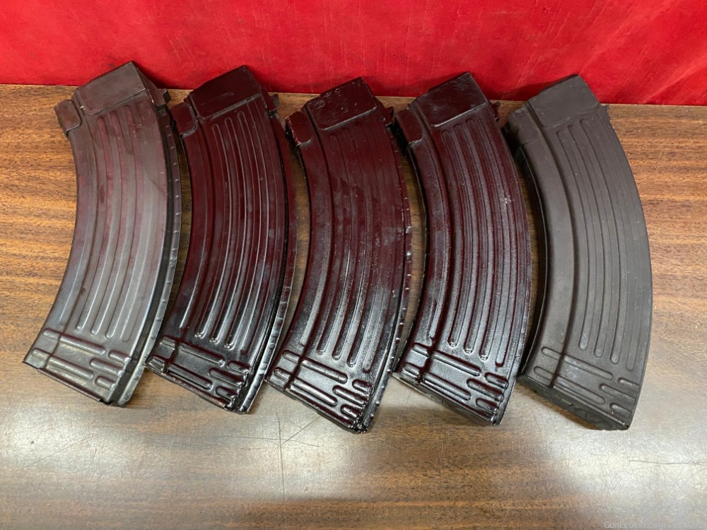 5 Hungarian AK-47 7.62x39 30rd Steel Magazines Mags Clips-img-2