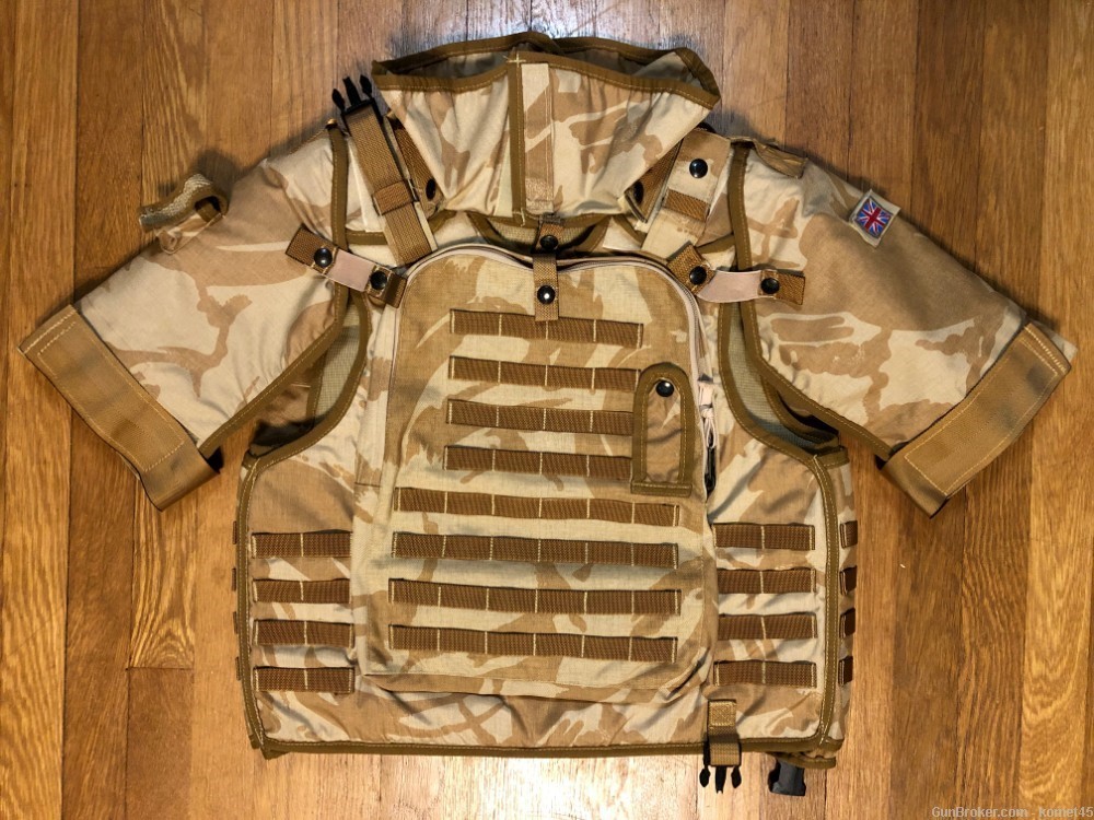2000s British Army Desert DPM Camouflage Osprey Plate Carrier Vest NO ARMOR-img-0