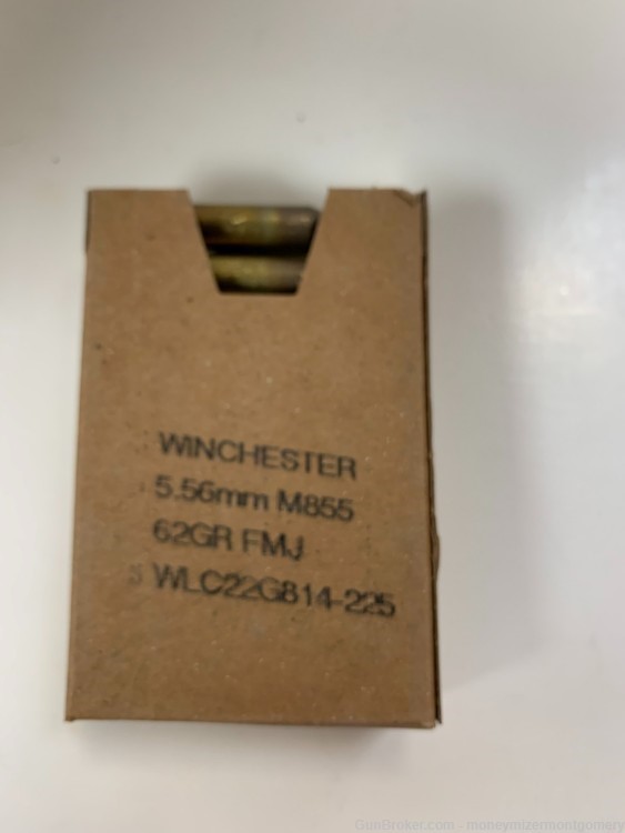 Winchester 420RDS 5.56MM M855 Green Tip FMJ With Stripper Clips and Can-img-1