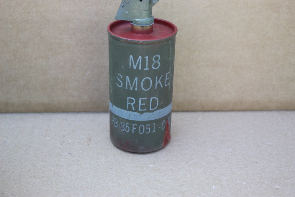 M18 Red Smoke Grenade Demilled Inert #2-img-4