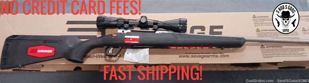 SAVAGE AXIS II XP 22-250 22" BUSHNELL 3-9x40 BOLT ACTION RIFLE NEW-img-0