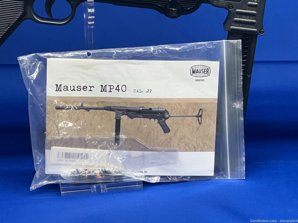 Mauser MP40 Rifle .22 LR no reserve penny auction -img-5