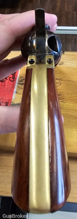 A. Uberti 1873 SAA 9mm Luger 5.5" Blued Barrel Case Finish Walnut Brass-img-3