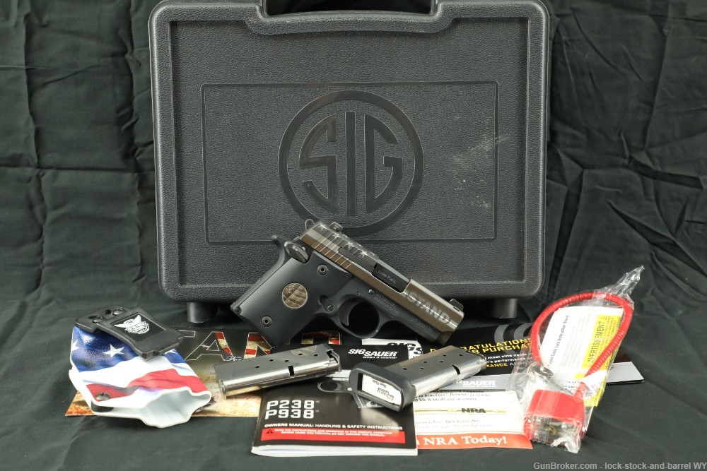Sig Sauer P938 United We Stand 9mm Micro-Compact Semi-Auto Pistol -img-2