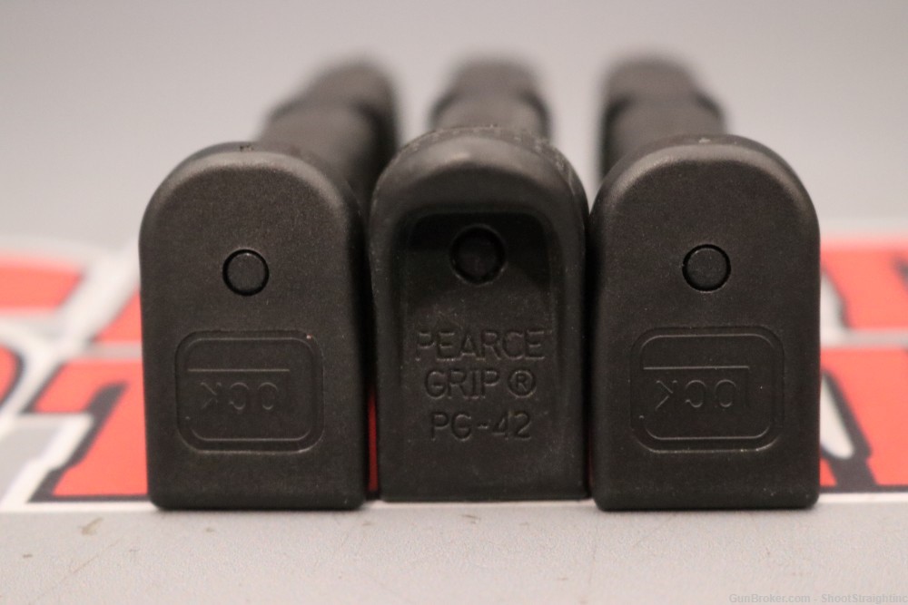 Lot O' Three (3) Glock G42 .380 ACP 6-Round Magazines (OEM)-img-3