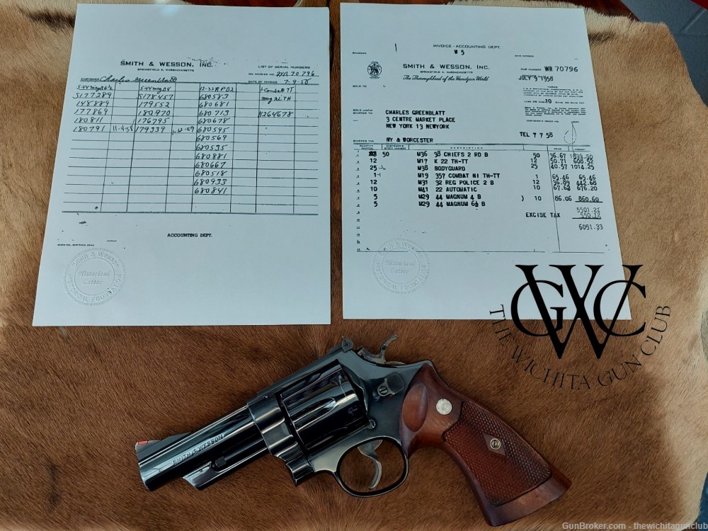 COLLECTOR'S GRADE Smith & Wesson Pre 29 4" Blue w Papers-img-13