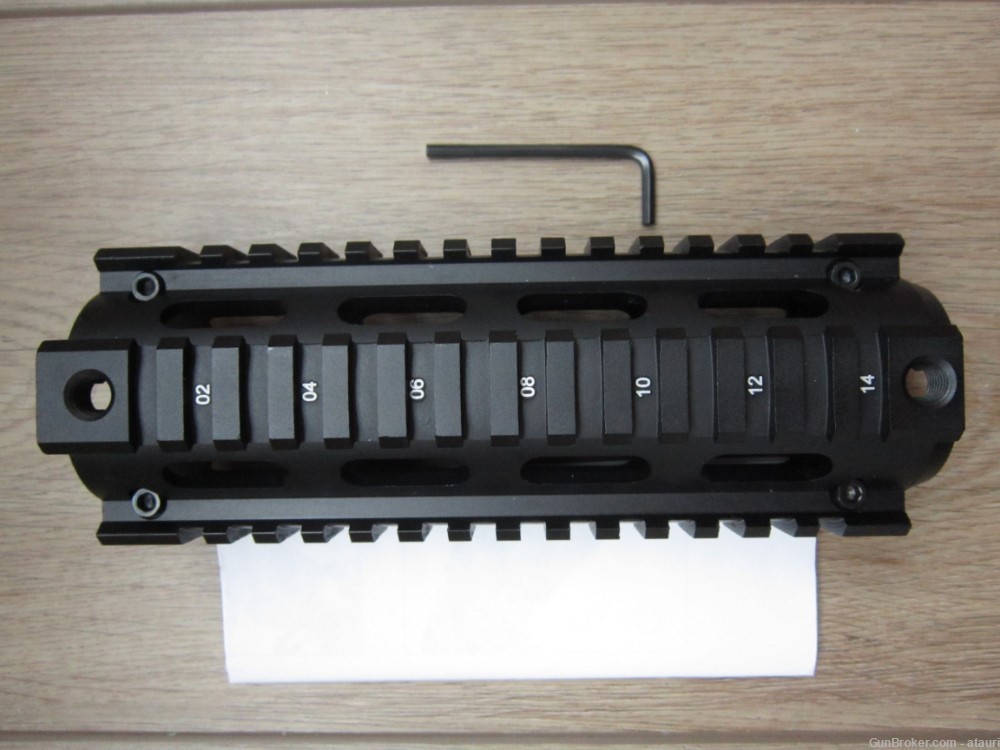 Primary Arms AR-15 Carbine Length Black Aluminum Quad Rail NOS NIB-img-0