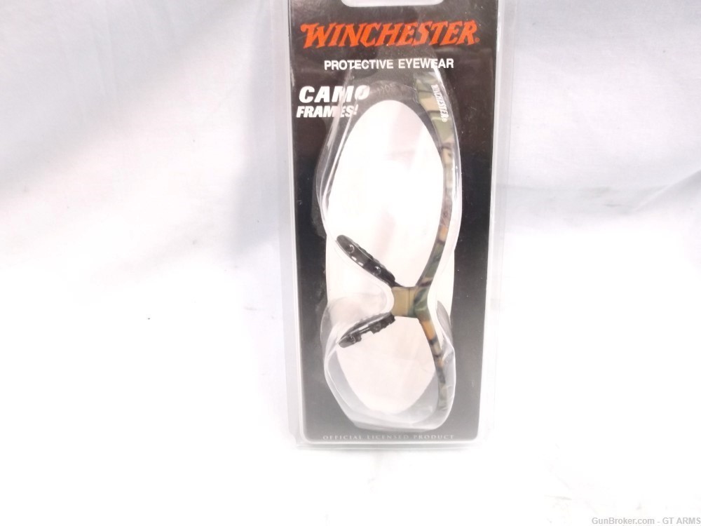 SHOOTING SAFETY GLASSES, by WINCHESTER CAMO FRAME. -img-2