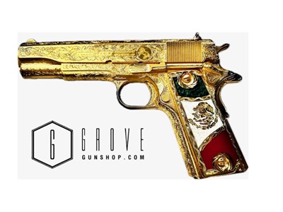 Colt 1911 Government Series .45 acp Series 70 GOLD DEEP ENGRAVED