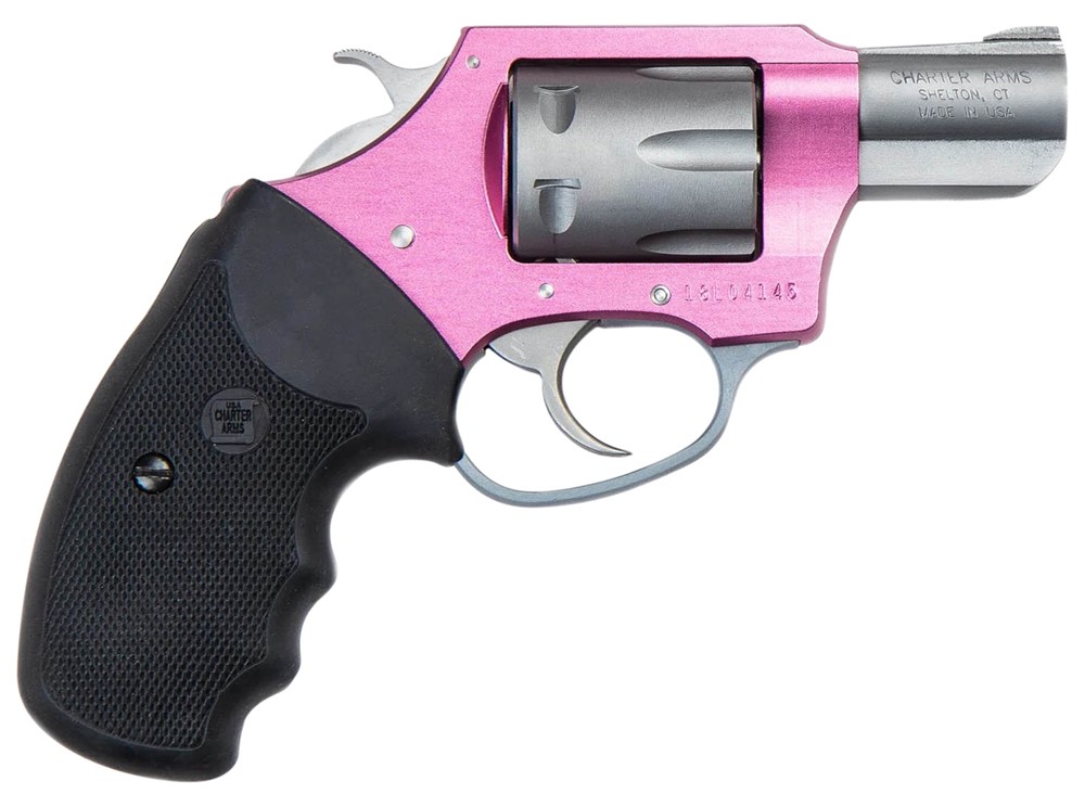 Charter Arms Pathfinder Lite Pink Lady 22 LR Revolver 2 8+1 Matte Stainless-img-1