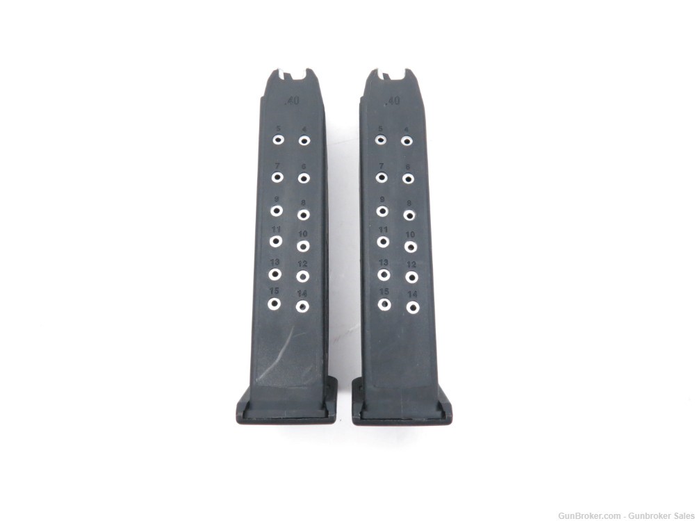 Set of 2 SGM Tactical .40 S&W 15rd Magazines (Glock Compatible)-img-0