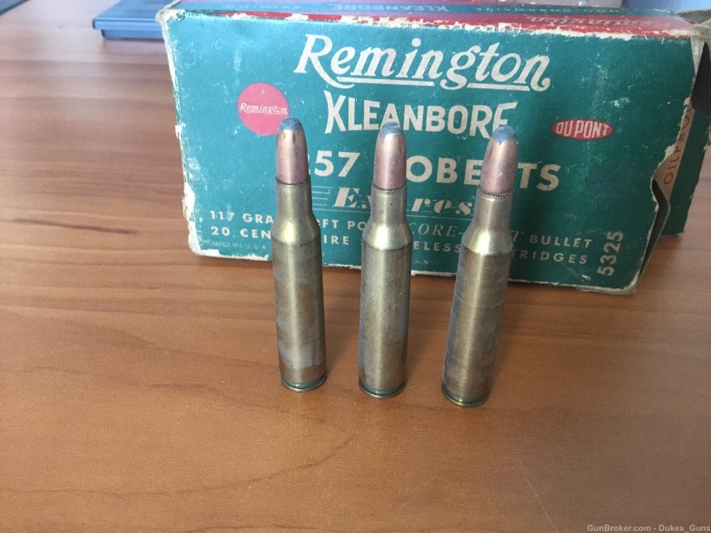.257 Roberts, Remington 117 gr. Soft point, 20 rds. of factory. -img-3