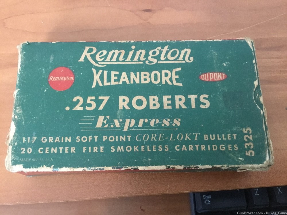 .257 Roberts, Remington 117 gr. Soft point, 20 rds. of factory. -img-0